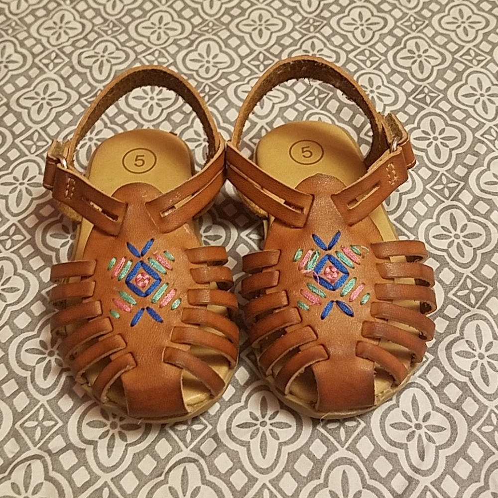 Faux Leather Adorable Baby Girl Summer ☀️ Sandles